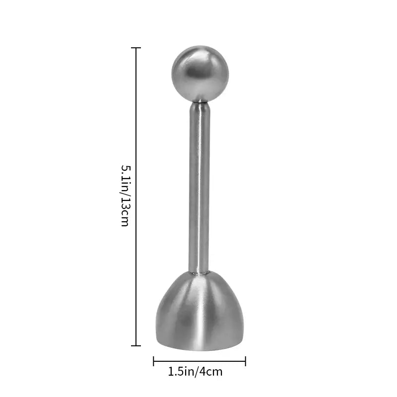 Stainless Steel Egg Cracker Topper for Kitchen Use