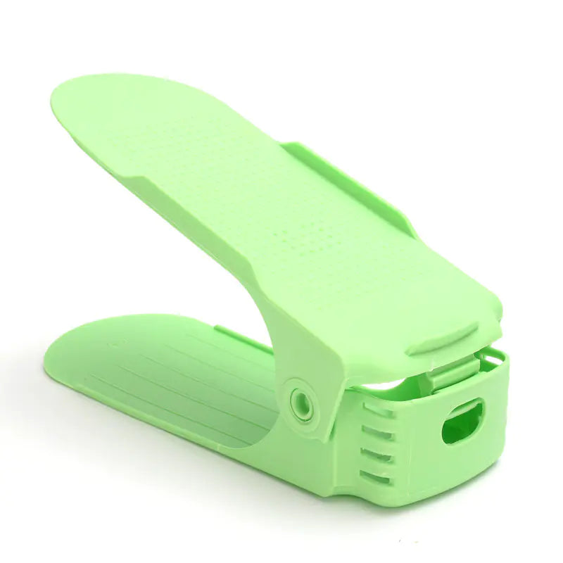 Double Layer Shoe Rack with Adjustable Slots for Home